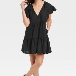 Universal Thread Charcoal V-Neck Dress